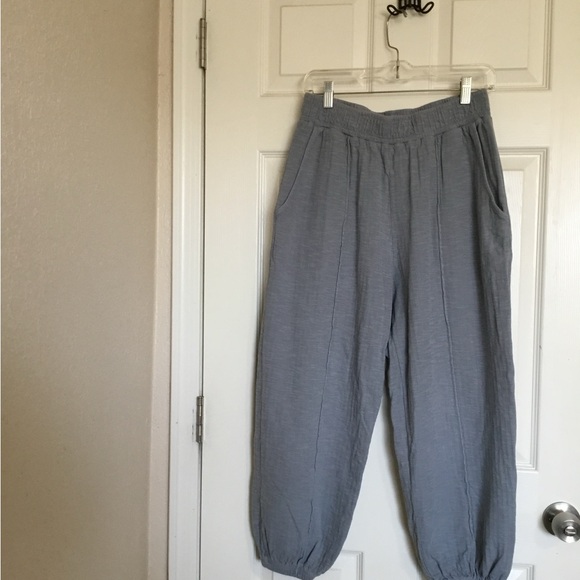 Apiece Apart Blue Oversized Pullover Sweater/ Dinas Organic Cotton Jogger Pants - Picture 5 of 16